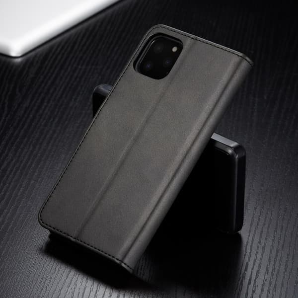 LC.IMEEKE Plånboksfodral i Läder iPhone 11 Pro Svart
