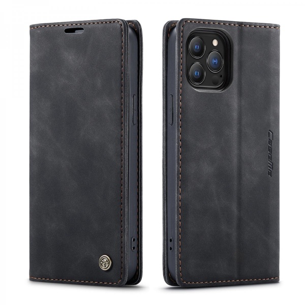 CaseMe Slim Pungetui iPhone 13 Pro Sort