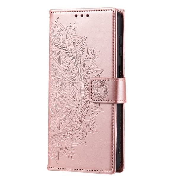 Läderfodral Mandala Samsung Galaxy A26 Roséguld