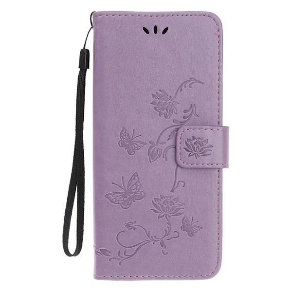 Læderetui Sommerfugle iPhone 13 Mini Lilla