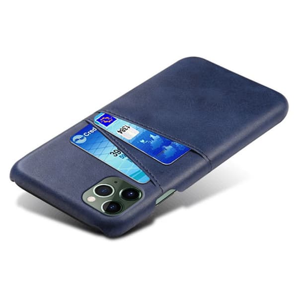 Läderskal Med Kortfack iPhone 14 Pro Max Blå