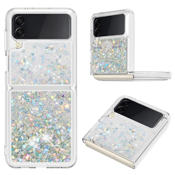 Glitter Bling TPU Case Samsung Galaxy Z Flip 4 Silver