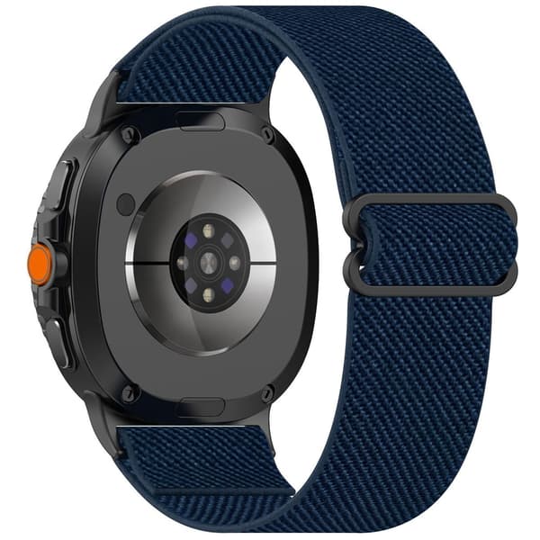 Elastiskt Nylonarmband Samsung Galaxy Watch 8 40mm Mörkblå