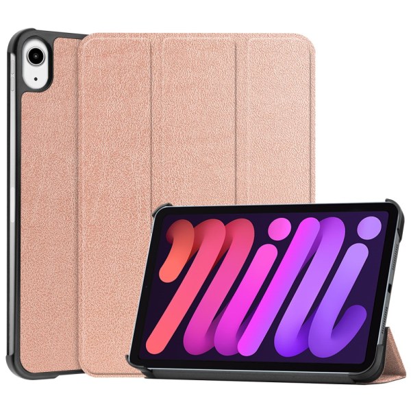 iPad Mini 6. sukupolvi (2021) -kotelo, kolminkertainen, vaaleanpunainen