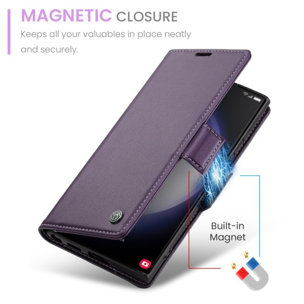 CaseMe Slim Pungetui RFID-beskyttelse Samsung Galaxy S24 Ultra L