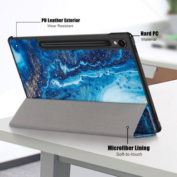 Samsung Galaxy Tab S9 etui Tri-fold Sea