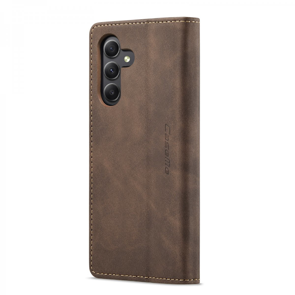 CaseMe Slim Lompakkokotelo Samsung Galaxy A15 Ruskea
