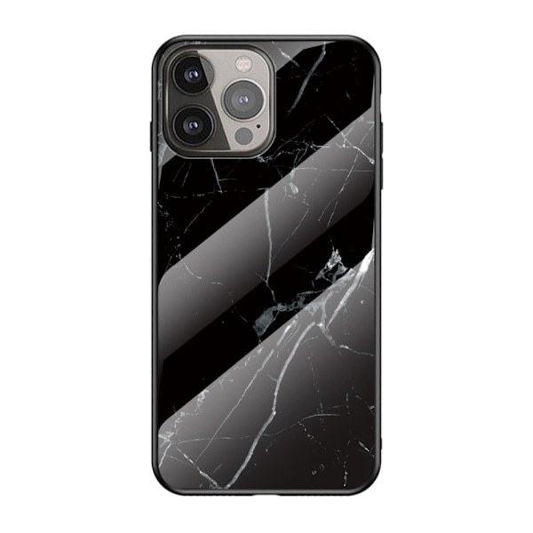Karkaistu lasi iPhone 13 Pro Max - Musta marmori