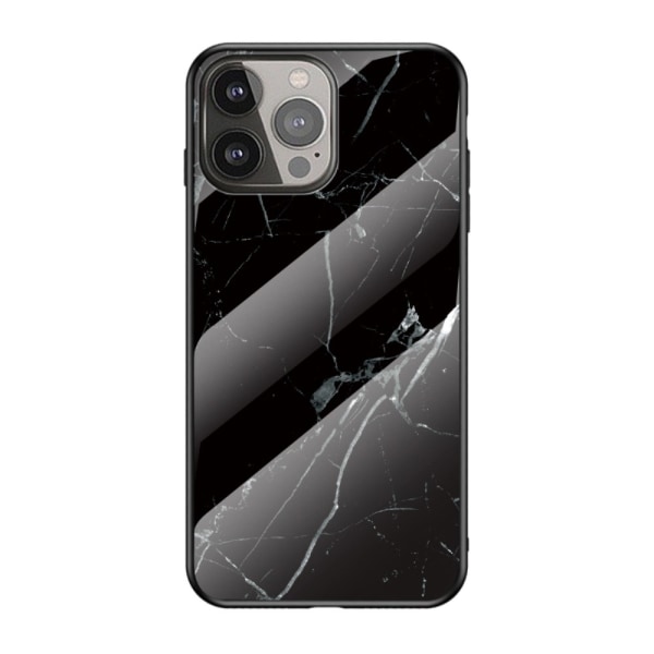 Kotelo karkaistu lasi iPhone 13 Pro Max Black Marble