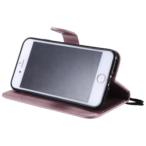 Magnet Leather Wallet iPhone 7/8/SE Roséguld