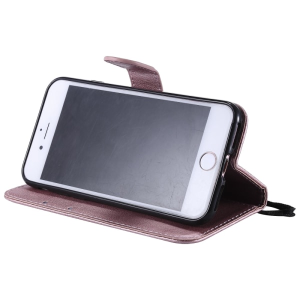 Magnetisk læderpung til iPhone 7/8/SE Roséguld