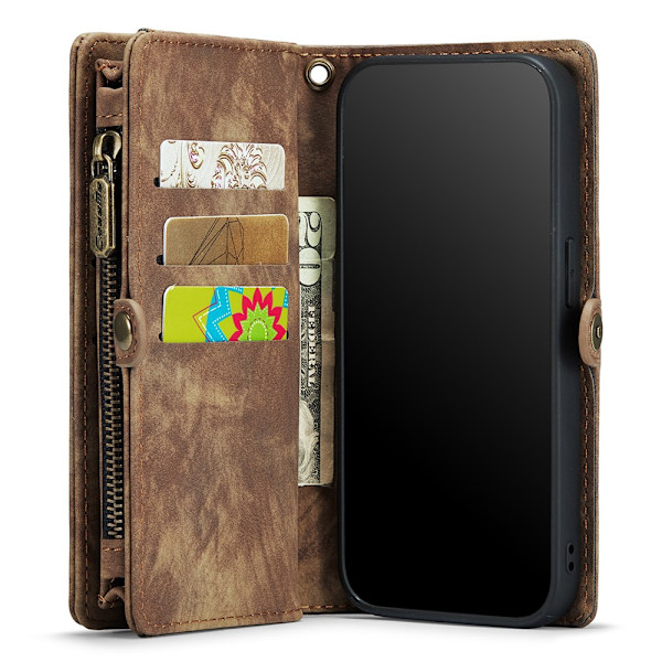 CaseMe Lompakkokotelo Multi-Slot iPhone 11 Pro Ruskea