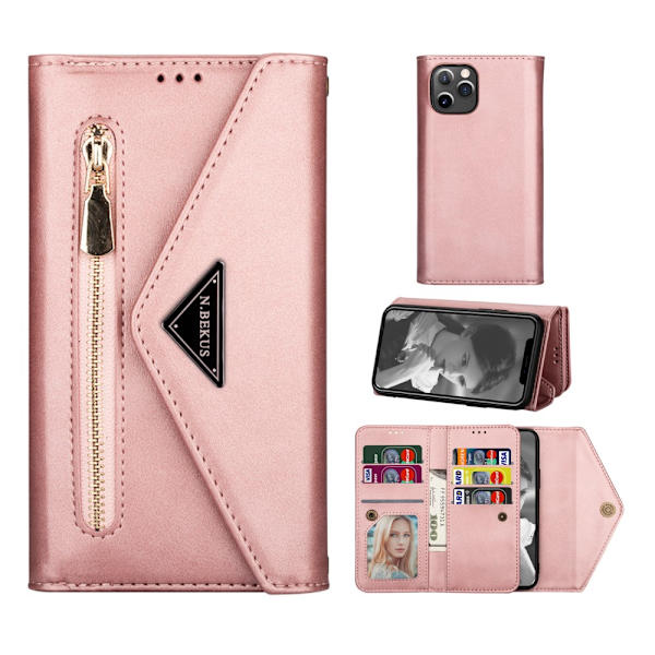 Plånboksfodral iPhone 13 Pro Max Rose Guld