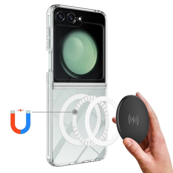 MagSafe Cover Samsung Galaxy Z Flip 7 FE Transparent