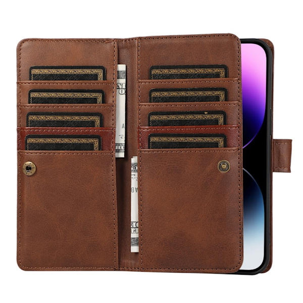 Pungetui Multi-Slot iPhone 15 Pro Max Brun