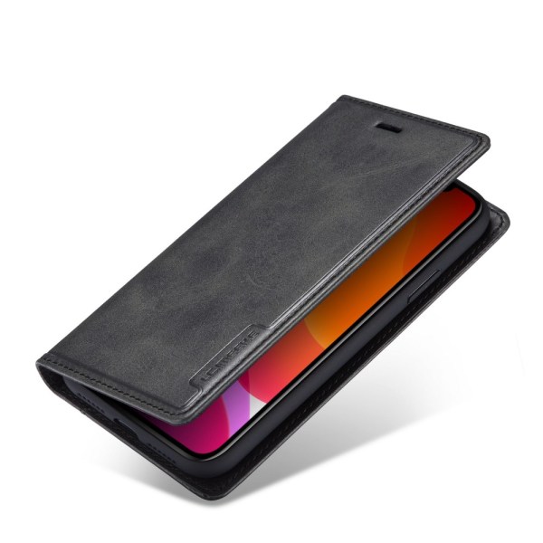 LC.IMEEKE lompakkokotelo, nahkainen iPhone 11 Pro Max, musta