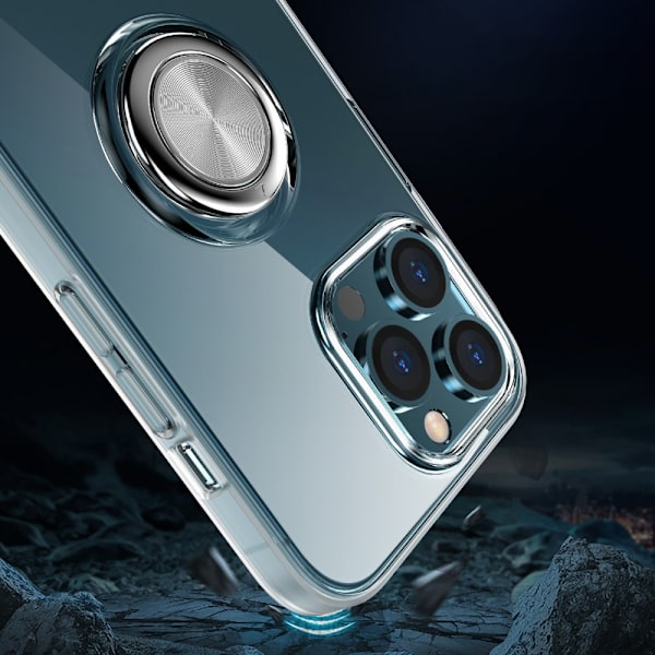 Etui med Ringholder til iPhone 13 Pro Transparent