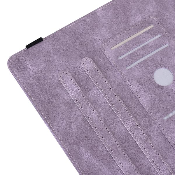 Læderetui Samsung Galaxy Tab A9 Sommerfugle Lilla