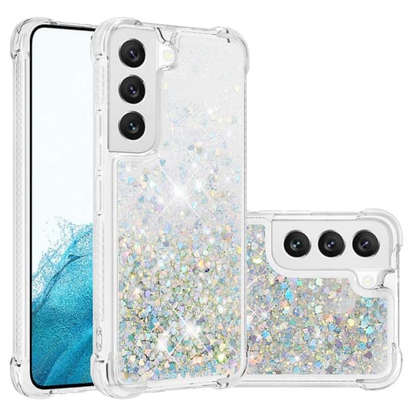 Glitter Bling TPU Skal Samsung Galaxy S23 Silver