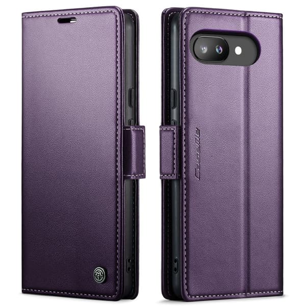 CaseMe Slim Plånboksfodral RFID-skydd Google Pixel 9a Lila