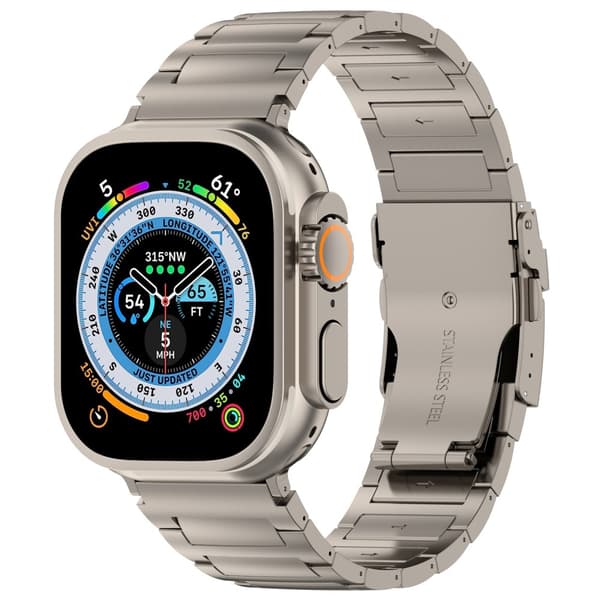 Titanarmband Apple Watch Ultra 3 49mm Grå