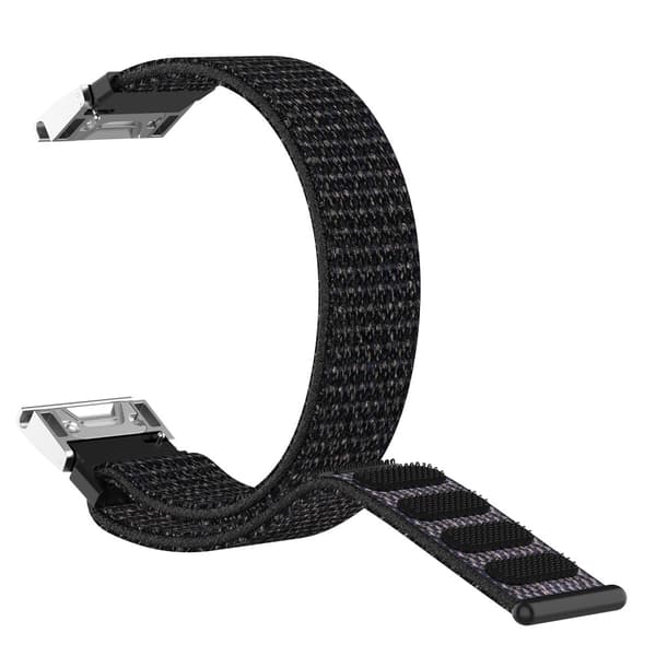 Nylon-ranneke Garmin Fenix 7S Musta