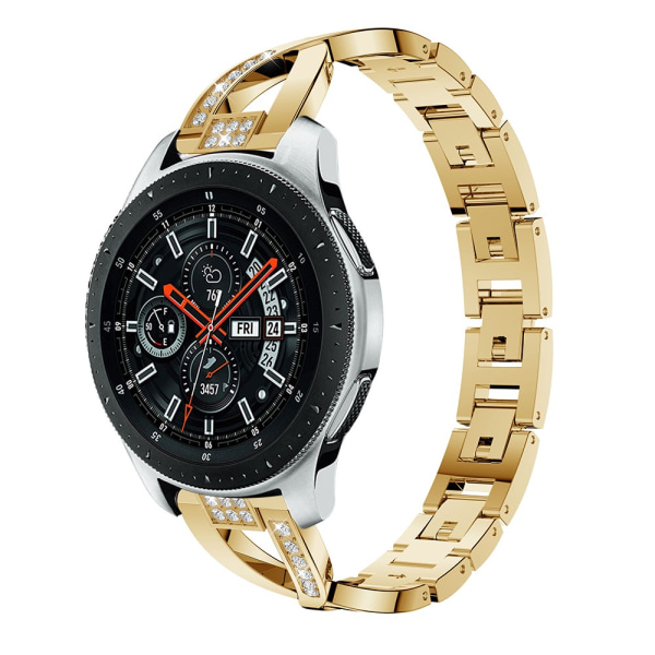 Rhinestone Crystal rannekoru Samsung Galaxy Watch 46mm kultaa