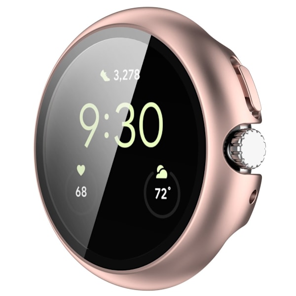 Skal Google Pixel Watch 2 Hårdplast + Glas Roséguld