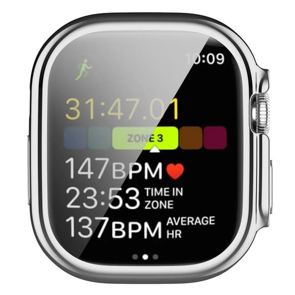 Heltäckande TPU Skal Apple Watch Ultra 3 49mm Silver