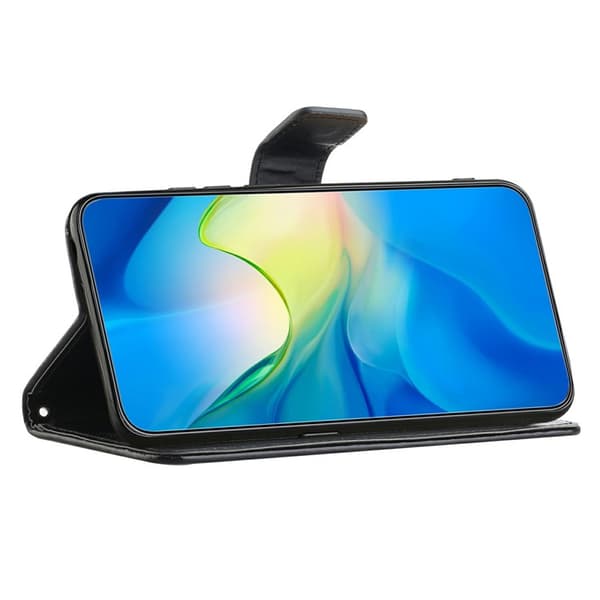 Læderetui Sommerfugle Samsung Galaxy A17 Sort