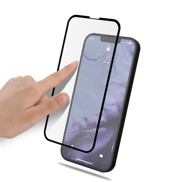 Mocolo täysin peittävä karkaistu lasi näytönsuoja iPhone 13 Mini Black