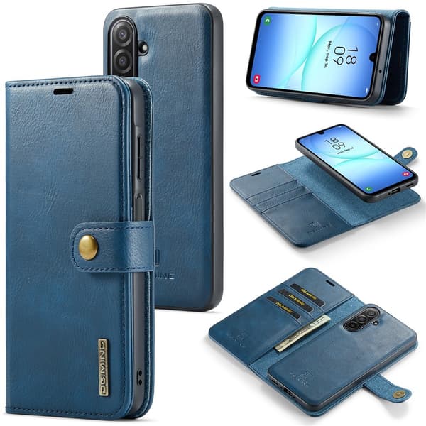 DG.MING 2-in-1 Magnet Wallet Samsung Galaxy A17 Blue