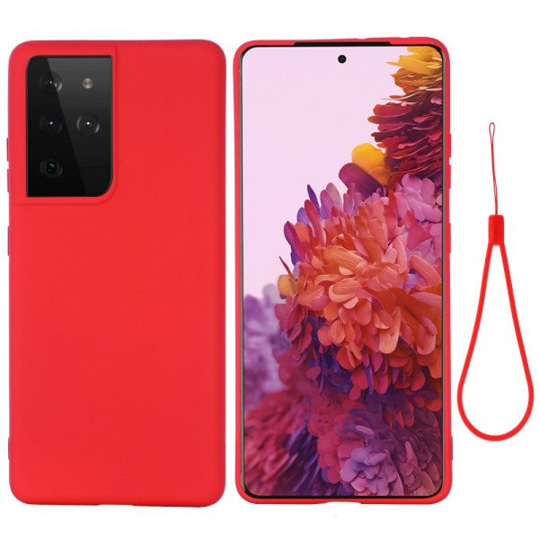 Silikonikuori Samsung Galaxy S21 Ultra Red
