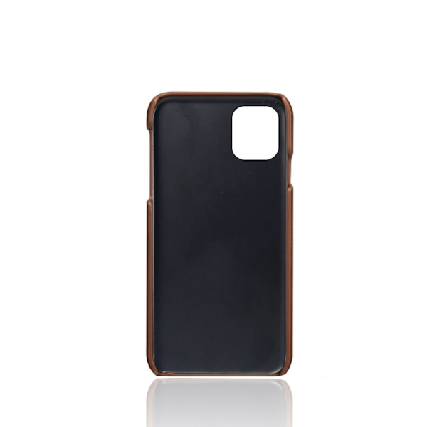 Lædercover med kortholder til iPhone 12 Pro Max Brun