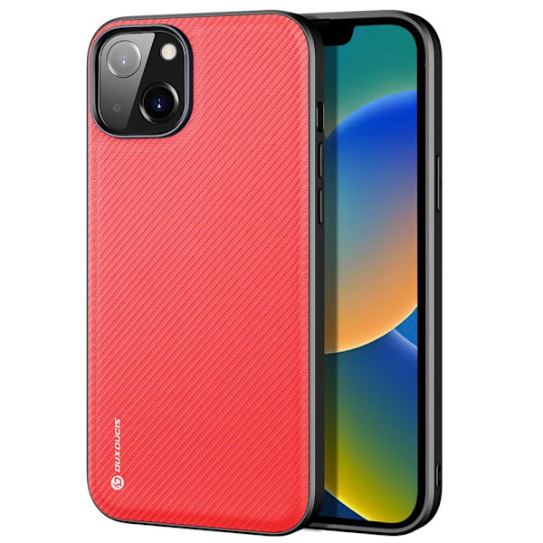 Dux Ducis Fino -sarjan kuori iPhone 14 - Punainen