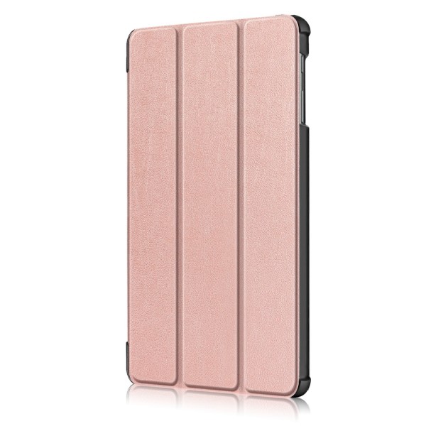 Kolminkertainen jalustallinen nahkakotelo Samsung Galaxy Tab A 2019 vaaleanpunainen