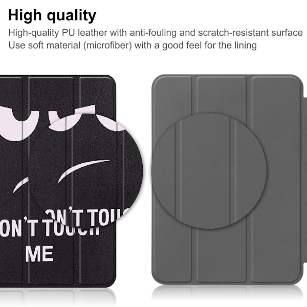 Apple iPad 11 11th Gen (2025) Fodral Tri-fold Don't Touch Me