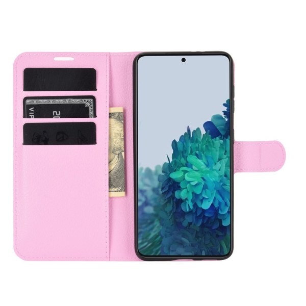 Matkapuhelinkuori Nahkainen Samsung Galaxy S21 Pinkki
