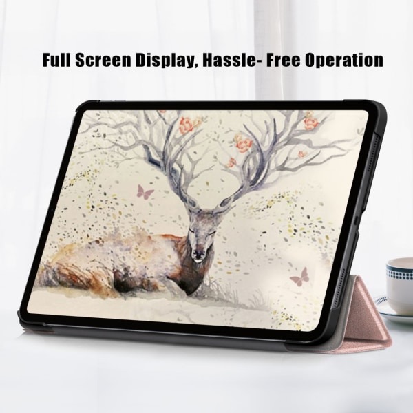 iPad Air 10.9 4th Gen (2020) Fodral Tri-fold Rosa