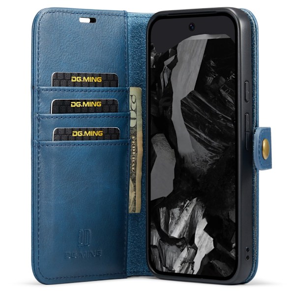 DG.MING 2-in-1 Magnet Wallet Google Pixel 9 Pro XL Blue