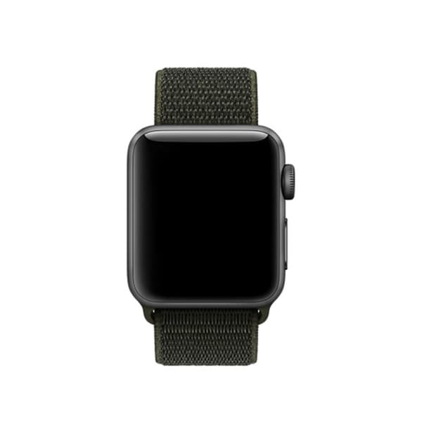 Nylonarmband Apple Watch Series 10 42mm Mörkgrön