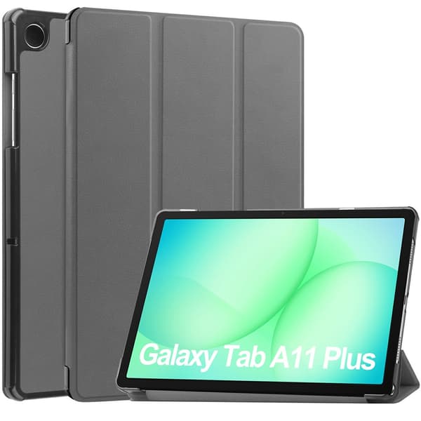 Samsung Galaxy Tab A11 Plus Fodral Tri-fold Grå