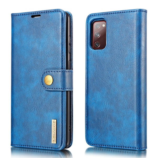 DG.MING 2-in-1 Magnet Wallet Samsung Galaxy S20 FE Blue