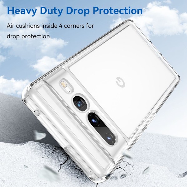 Hybrid Edge Case Google Pixel 7 Pro Transparent