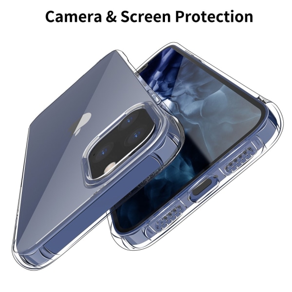 LEEU DESIGN Air TPU -kuori iPhone 12 Pro Max läpinäkyvälle