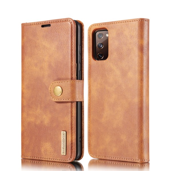 DG.MING 2-i-1 Magnet Pung Samsung Galaxy S20 FE Cognac