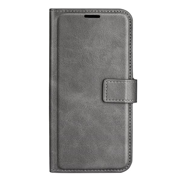 iPhone 14 Wallet Läder Grå