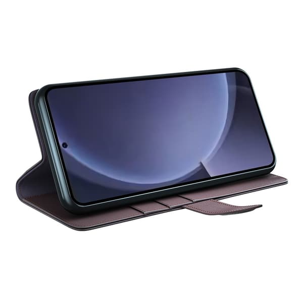 Ægte Læderetui Samsung Galaxy S25 Plus Brun