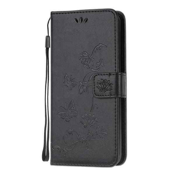 Læderetui Sommerfugle Samsung Galaxy S20 Sort