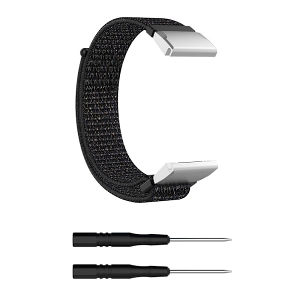 Nylonrem Garmin Fenix 5/5 Plus/6/6 Pro Sort